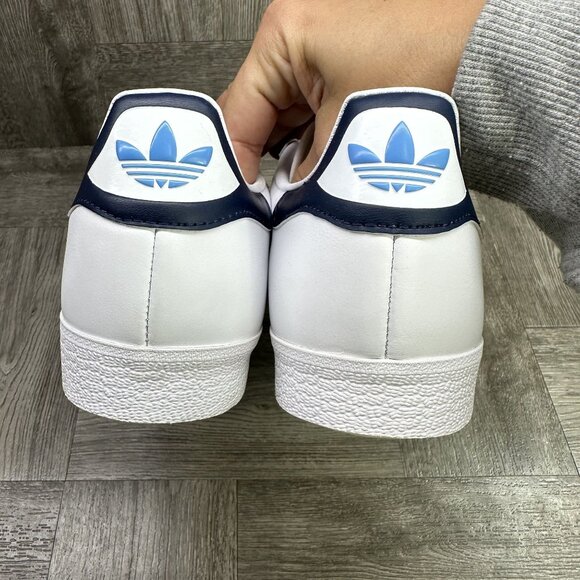 Adidas Gazelle Originals Men's size 10 White Blue Casual Shoes IG6210 - Picture 6 of 8